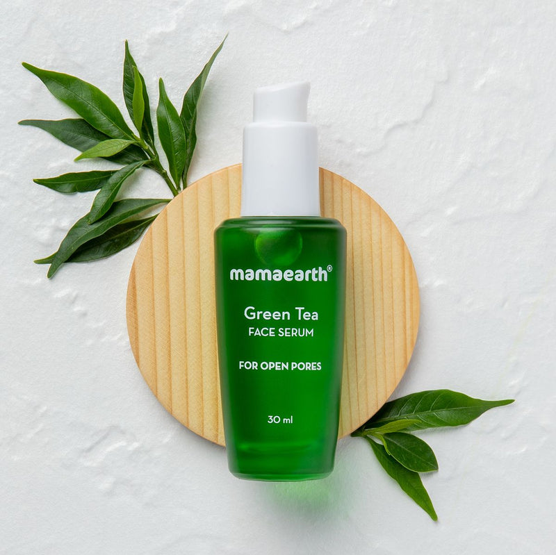 Green Tea Face Serum With Green Tea & Collagen For Open Pores - 30 ml