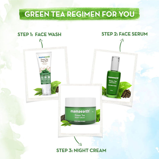 green tea night cream with collagen