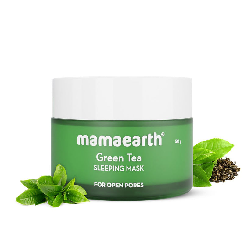 Green Tea Sleeping Mask with Green Tea & Collagen for Open Pores – 50 g