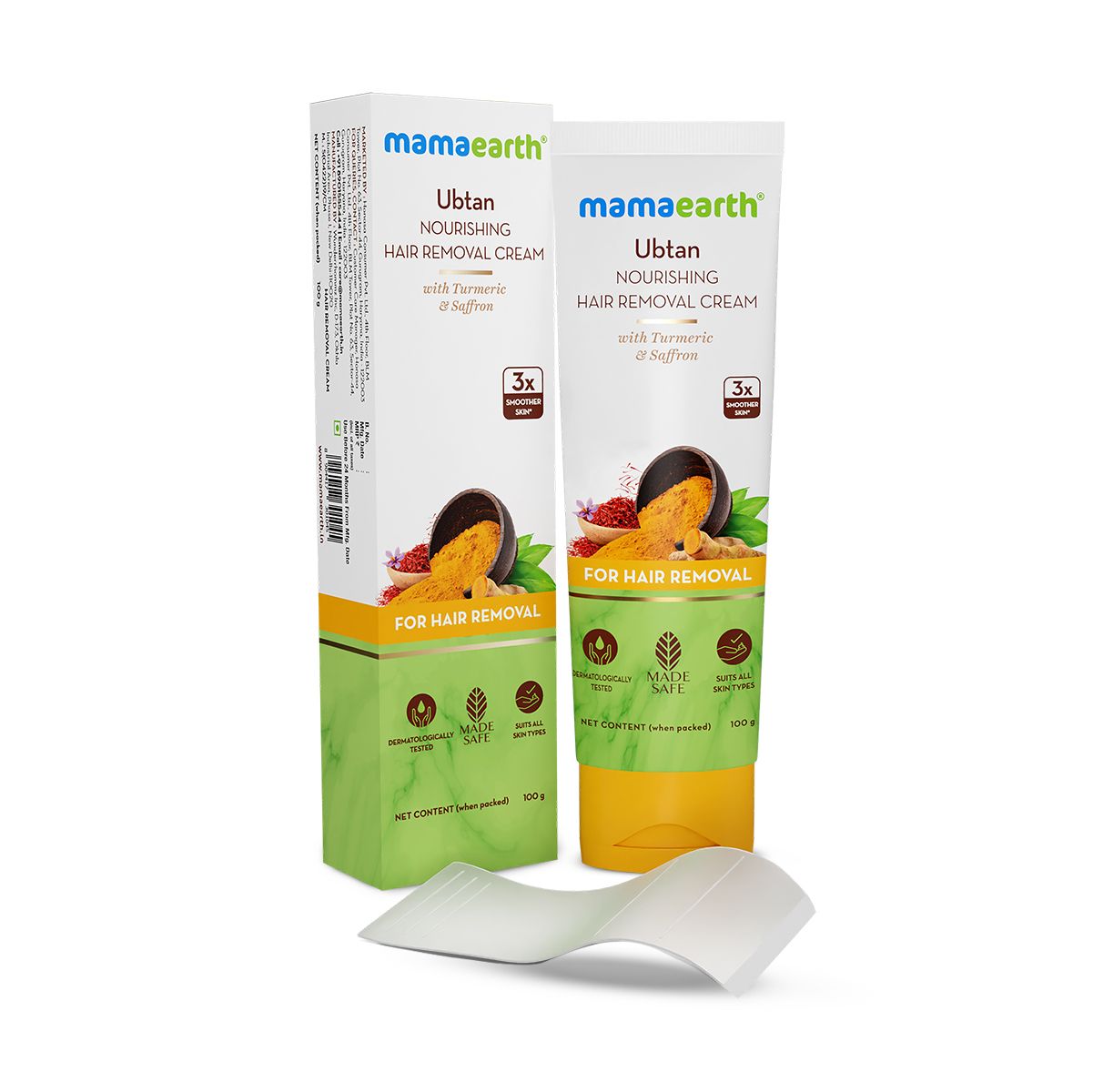 Ubtan Nourishing Hair Removal Cream With Turmeric & Saffron for Hair Removal- 100 g