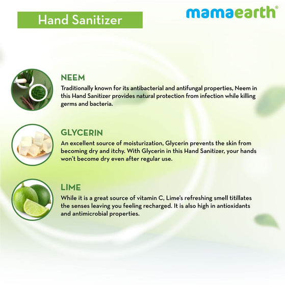 hand sanitizer with natural ingredients and alcohol