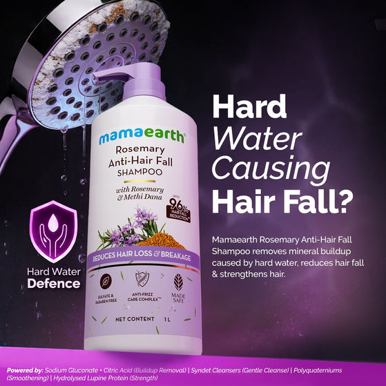 Mamaearth rosemary anti hair fall shampoo benefits and results