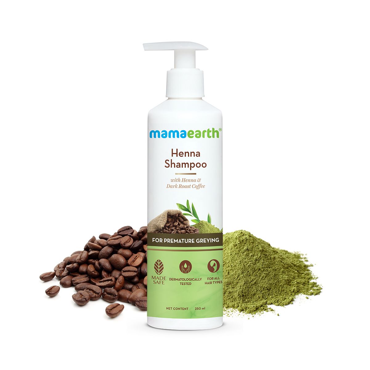 Mamaearth Henna Shampoo with Rice Water and Niacinamide for Glass Skin, 100 ml