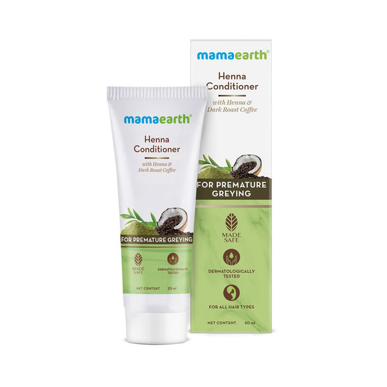 Henna Conditioner with Henna and Deep Roast Coffee for Premature Greying – 20 ml