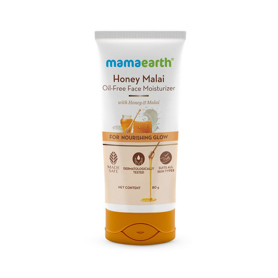 Honey Malai Oil-Free Face Moisturizer with Honey & Malai For Nourishing Glow - 80 g