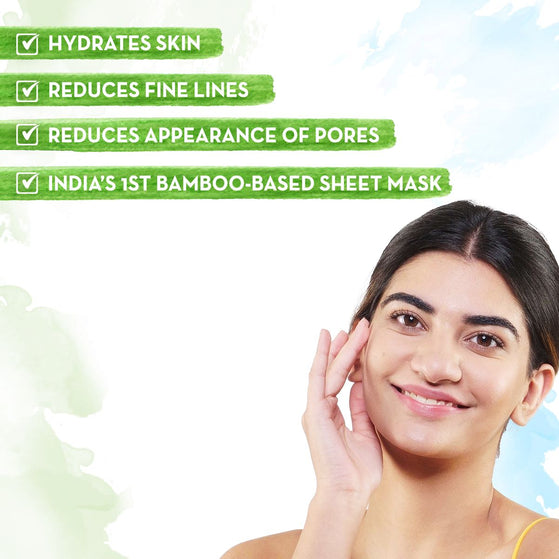 Hyaluronic Bamboo Sheet Mask Reduces Fine Line