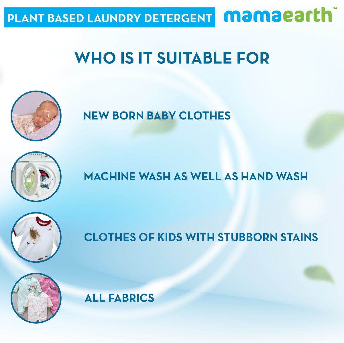 Plant based laundry detergent, 1000ml (Saver Pack, get 40% extra)