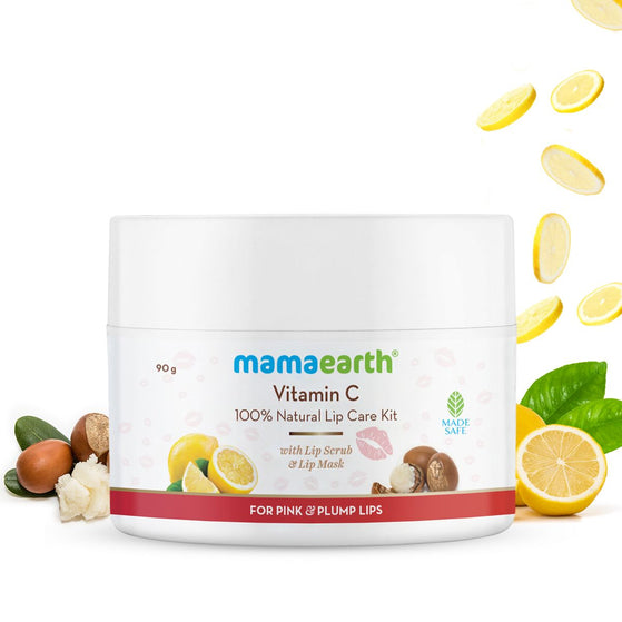 Mamaearth Vitamin C 100% Natural Lip Care Kit