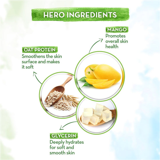 Major Mango Body Wash For Kids with Mango and Oat Protein - 300 ml