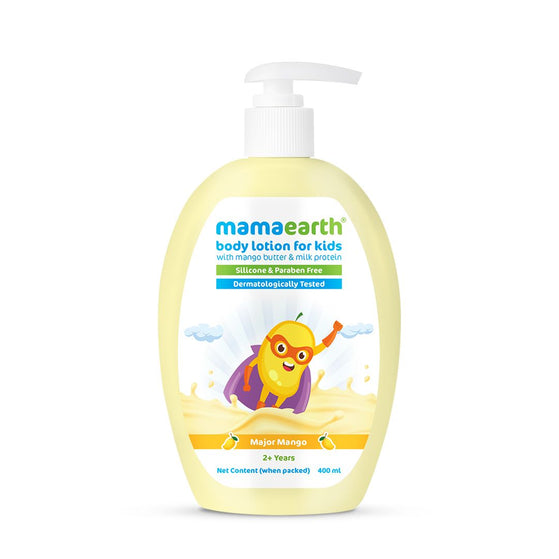 Major Mango Body Lotion For Kids with Mango Butter & Milk Protein - 400 ml