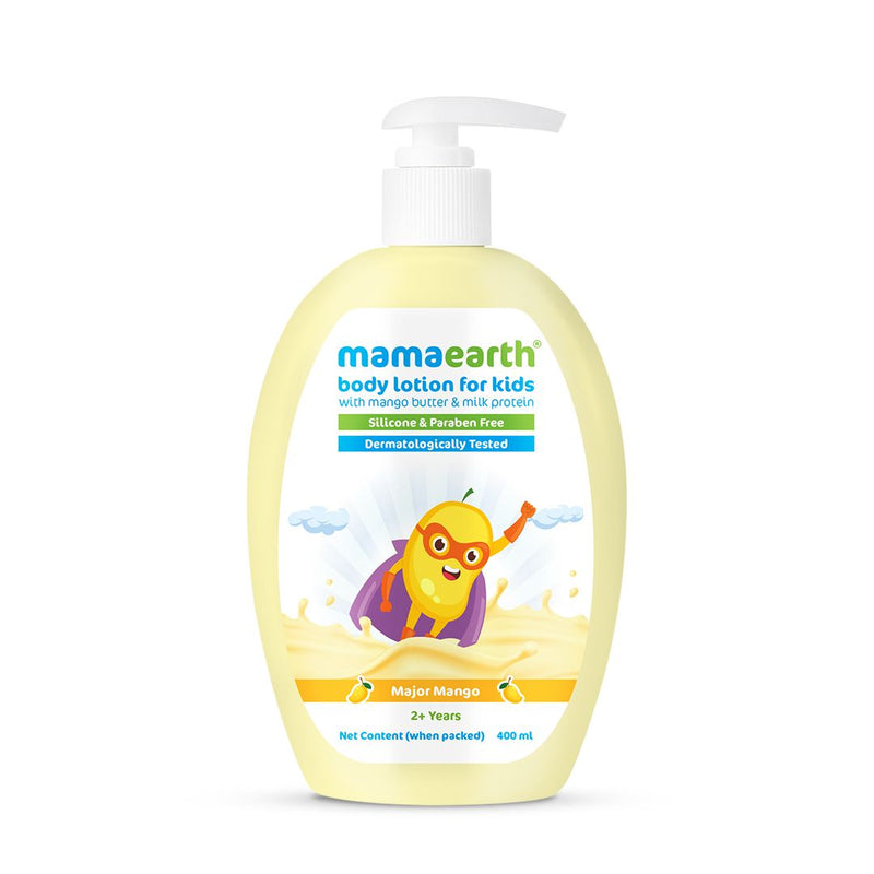Major Mango Body Lotion For Kids with Mango Butter & Milk Protein - 400 ml
