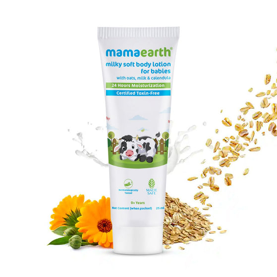 Milky Soft Body Lotion for Babies with Oats, Milk & Calendula – 25 ml