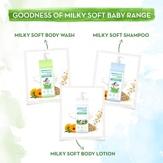 Milky Soft Body Wash for Babies with Oats, Milk and Calendula – 25 ml
