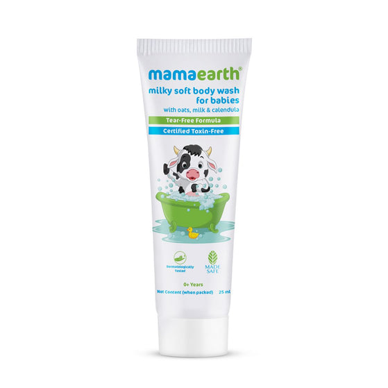 Milky Soft Body Wash for Babies with Oats, Milk and Calendula – 25 ml