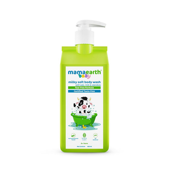 Milky Soft Baby Body Wash 400ml bottle front view