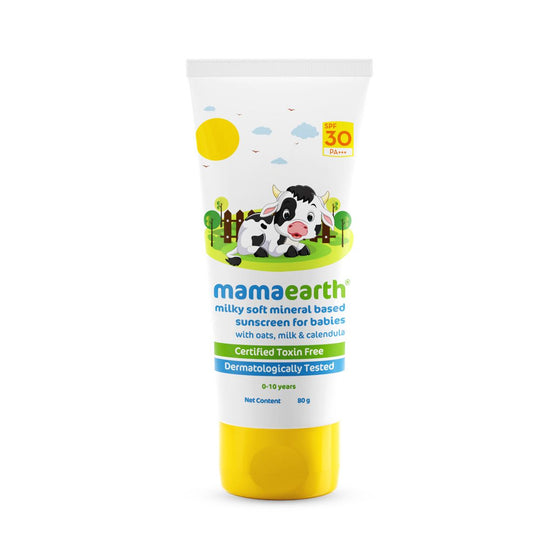 Milky Soft Mineral Baby Sunscreen SPF 30 tube side view