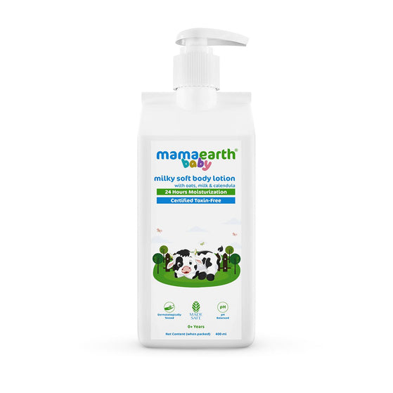 Milky Soft Baby Body Lotion 400ml bottle front view