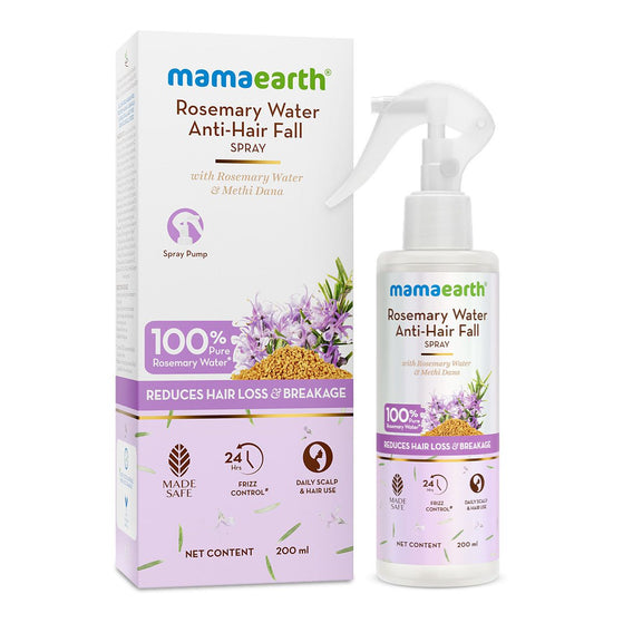 Rosemary Water Anti-Hair Fall Spray with 100% Pure Steam Distilled Rosemary Water & Methi Dana for Hair - 200 ml