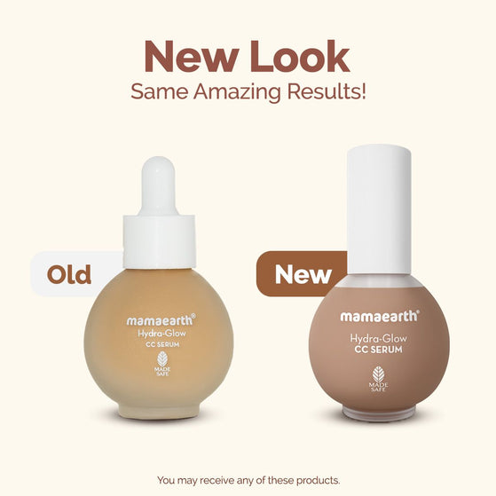 Mamaearth Hydra-Glow CC Serum with Vitamin C & Hyaluronic Acid - Peach -  30 ml