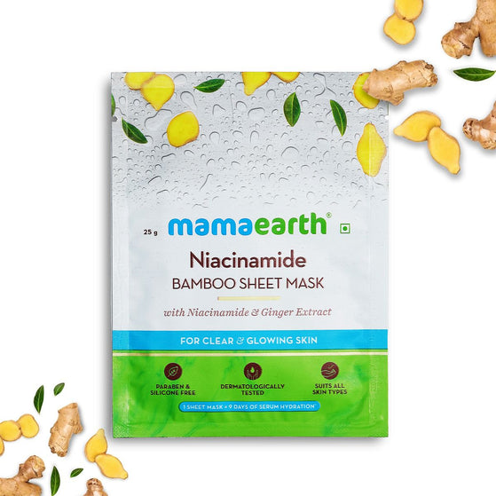 Mamaearth Niacinamide Bamboo Sheet Mask