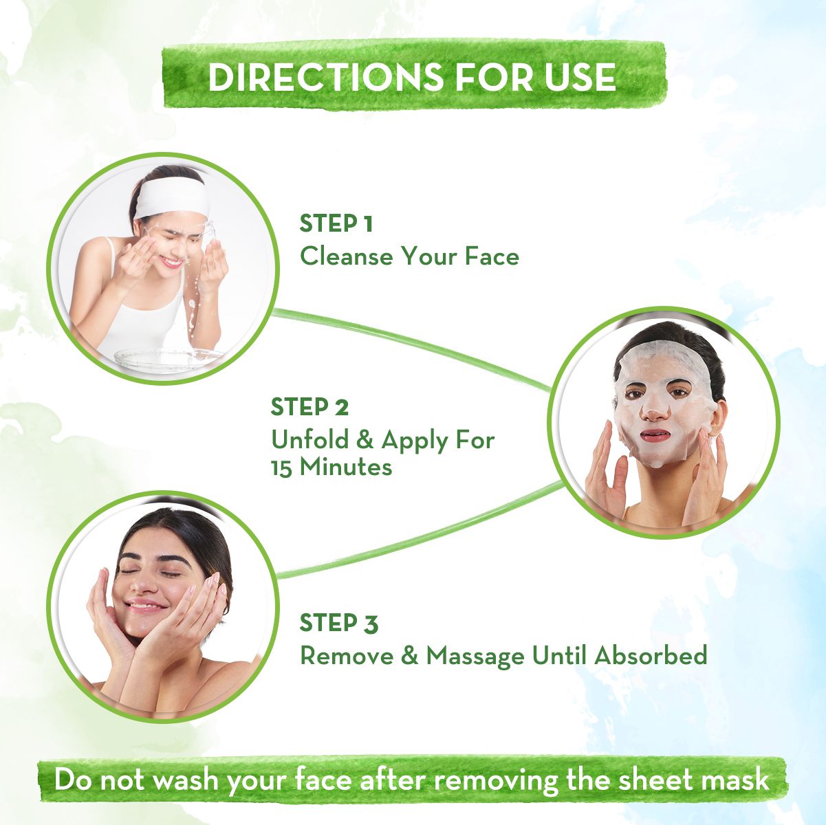 Niacinamide Bamboo Sheet Mask with Niacinamide and Ginger Extract for Clear and Glowing Skin - 25 g