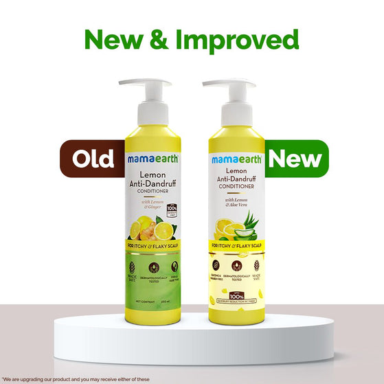Lemon Anti-Dandruff Conditioner with Lemon & Aloe Vera for Itchy & Flaky Scalp - 250 ml