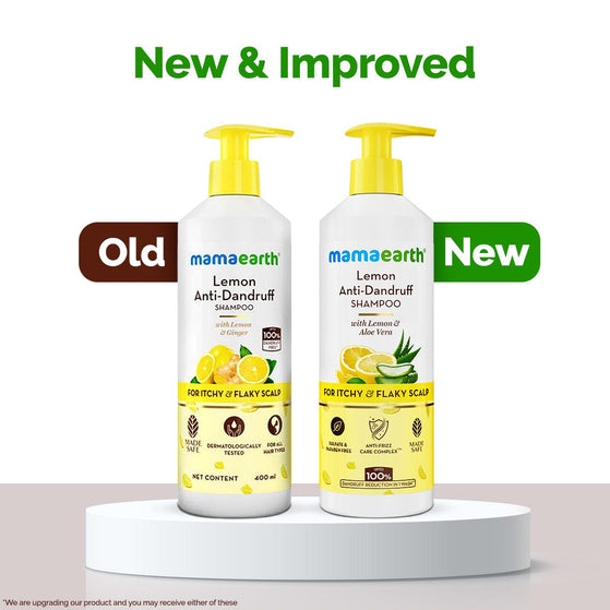 Mamaearth lemon shampoo new and improved packaging