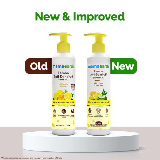 Mamaearth lemon shampoo new and improved packaging