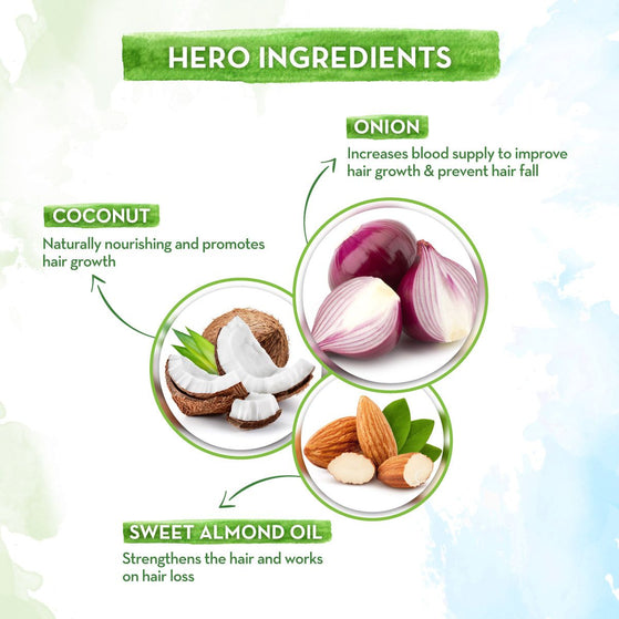 Onion Conditioner for Hair Growth and Hair Fall Control with Onion and Coconut, 400ml