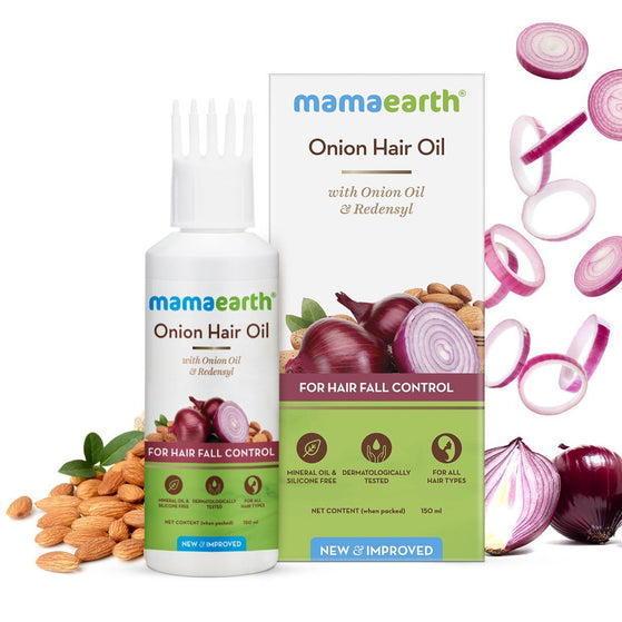 Onion Hair Oil with Onion Oil & Redensyl for Hair Fall Control - 150 ml