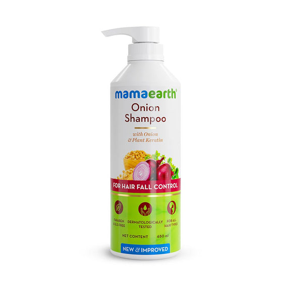 Mamaearth onion shampoo front