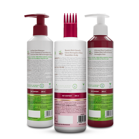 Onion Hair Fall Control Kit - 250ml + 250ml + 250ml