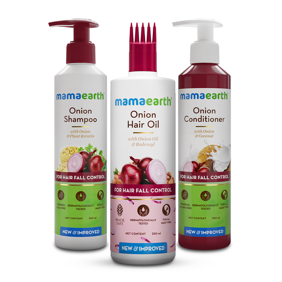Onion Hair Fall Control Kit - 250ml + 250ml + 250ml
