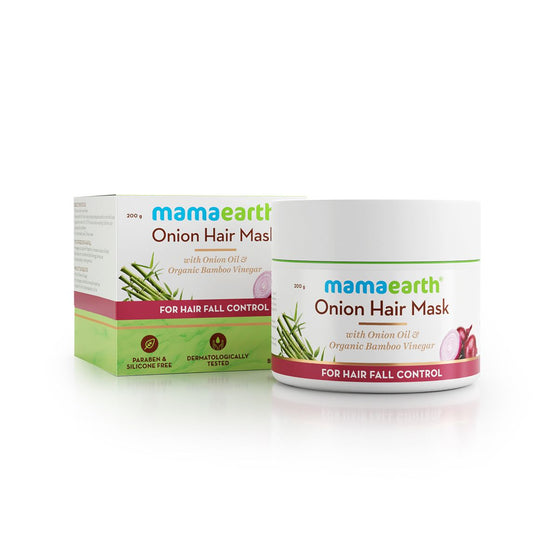 Onion Hair Mask, For Hair Fall Control, With Onion Oil and Organic Bamboo Vinegar, 200ml