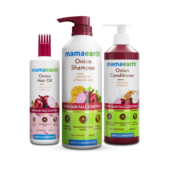 Onion Healthy Hair Combo - 250ml + 600ml + 400ml