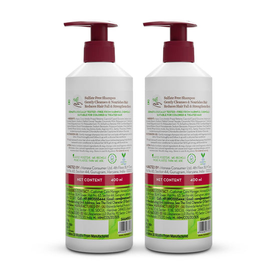Mamaearth onion shampoo pack back side product details
