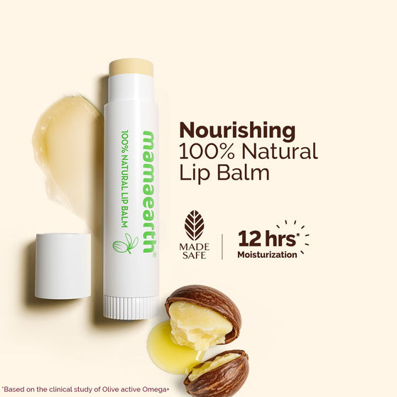Nourishing 100% Natural Lip Balm with Shea Butter & Vitamin E - 4g