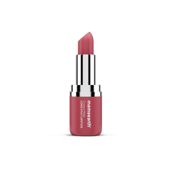 Creamy Matte Long Stay Lipstick with Murumuru Butter and Vitamin E - 4.2g | Pink Rose