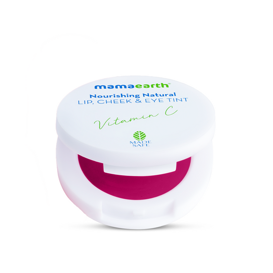 Nourishing Natural Lip Cheek & Eye Tint with Vitamin C & Rose- Rose Pink- 4 g
