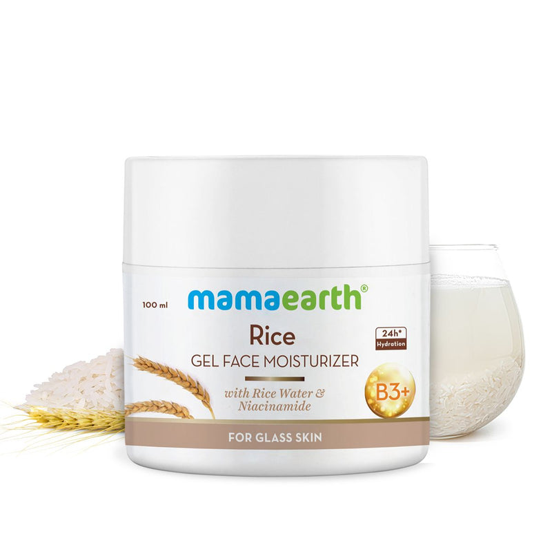 Rice Gel Face Moisturizer With Rice Water & Niacinamide for Glass Skin - 100 ml