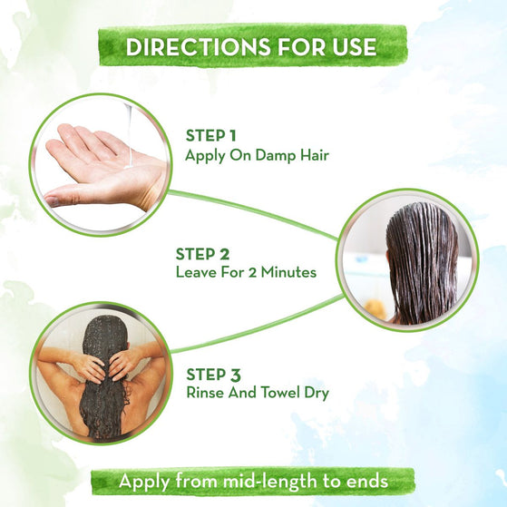 Rice Water Conditioner with Rice Water and Keratin for Damaged, Dry and Frizzy Hair - 25 ml