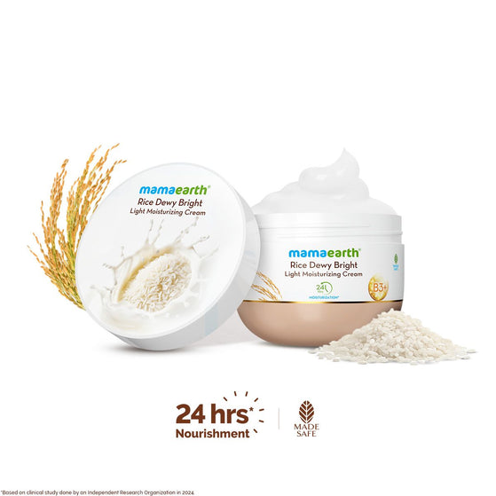 Rice Dewy Bright Moisturizer with Rice Water & Niacinamide for Glass Skin Glow - 200 g
