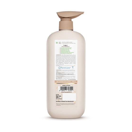 Mamaearth Rice Water Hydrating Body Lotion with Rice Water & Niacinamide for Dewy Glass Skin - 400 ml