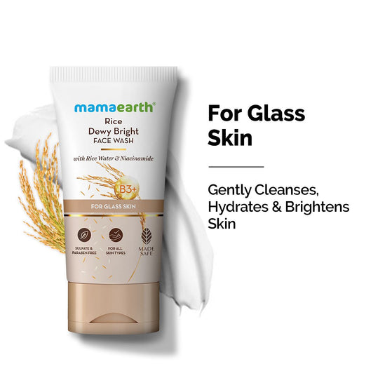Rice Dewy Bright Face Wash for glass skin