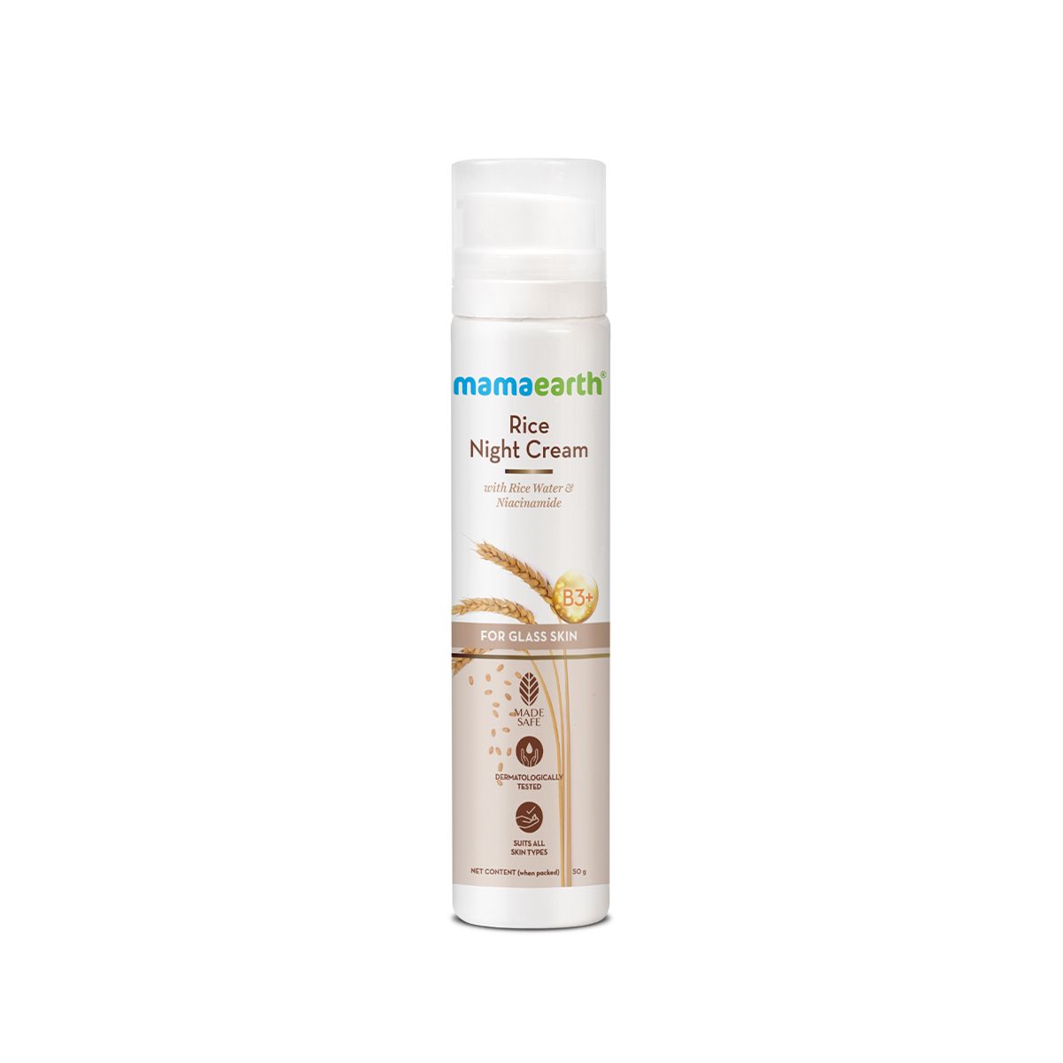 Rice Night Cream With Rice Water & Niacinamide for Glass Skin - 50 g