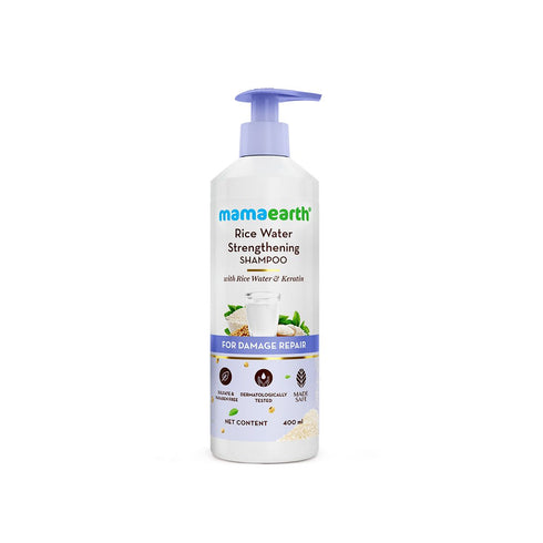 Mamaearth Rice Water Strengthening Shampoo 400 Ml