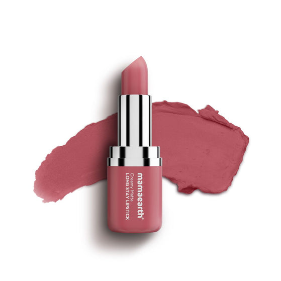 Creamy Matte Long Stay Lipstick with Murumuru Butter and Vitamin E - 4.2g | Rose Nude