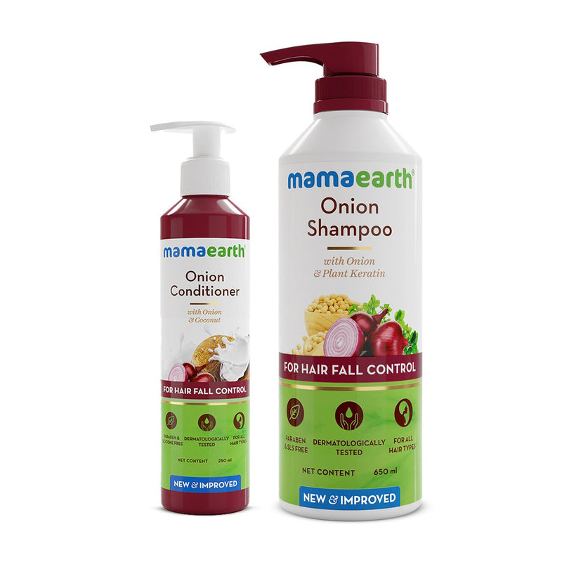 Anti Hair Fall Combo - Onion Shampoo 650ml + Onion Conditioner 250ml