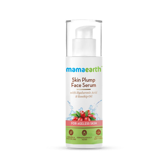 Skin Plump Serum For Face Glow, with Hyaluronic Acid and Rosehip Oil for Ageless Skin - 30ml
