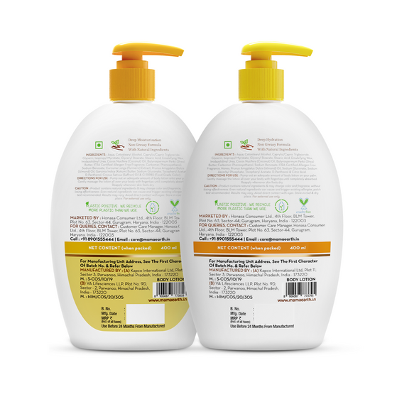 Skin Radiance Body Care Kit - Ubtan Body Lotion & Vitamin C Body Lotion - (400 ml each)